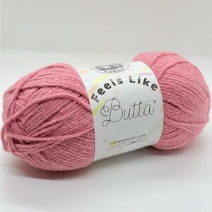 Lion Brand Feels Like Butta Yarn in Pink
